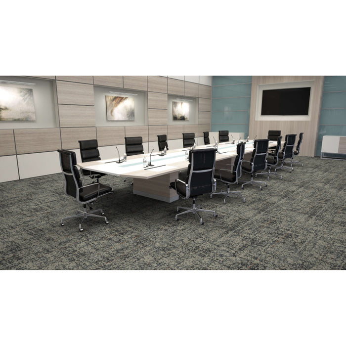 Mohawk - Above and Below - Biotope - 12 in. x 36 in. - Commercial Carpet Tile - Oak Bolete Installed