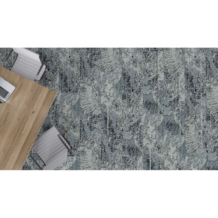 Mohawk - Above and Beyond - MycoBiome - 12 in. x 36 in. - Commercial Carpet Tile - Blue Roundhead Installed