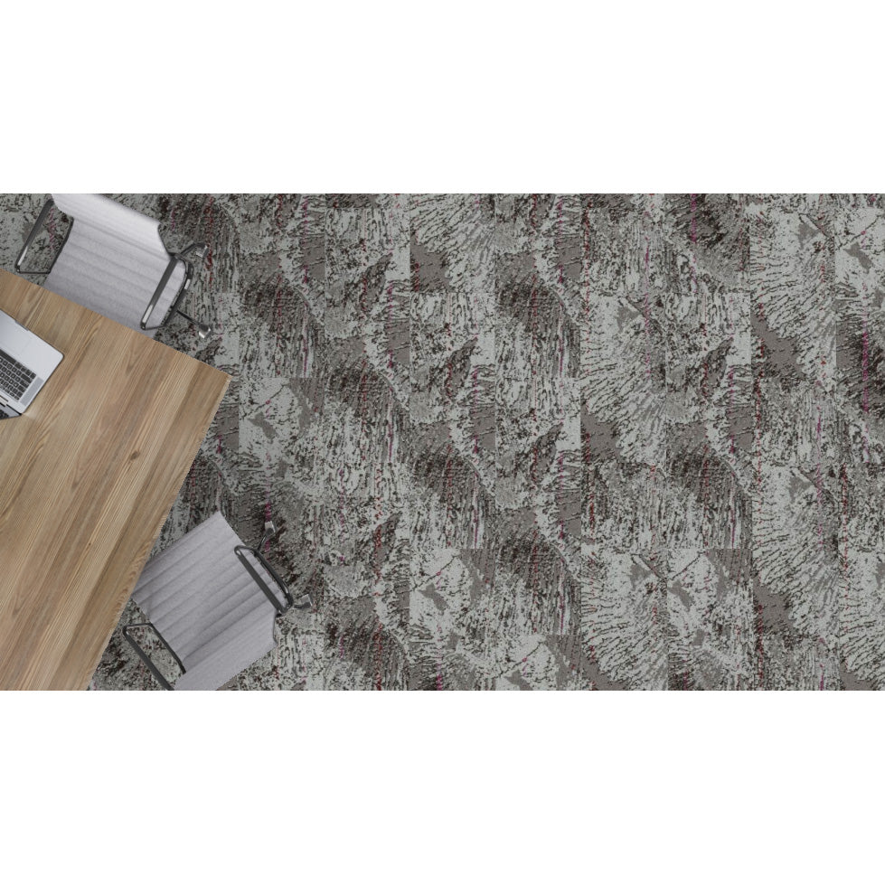 Mohawk - Above and Beyond - MycoBiome - 12 in. x 36 in. - Commercial Carpet Tile - Mauve Parachute Installed