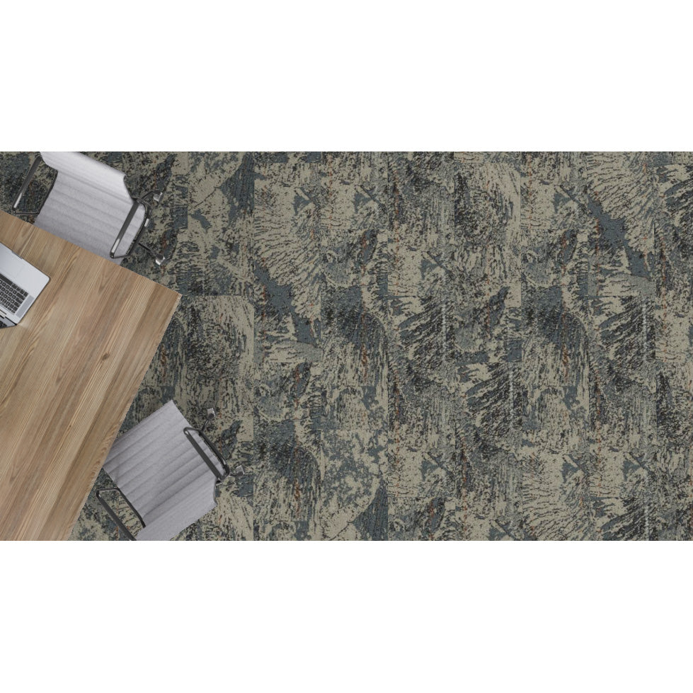 Mohawk - Above and Beyond - MycoBiome - 12 in. x 36 in. - Commercial Carpet Tile - Oak Bolete Installed