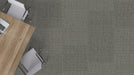 Mohawk - Art Exposure - Adaptable BT432 - 24 in. x 24 in. - Commercial Carpet Tile - 958 Ecru Installed
