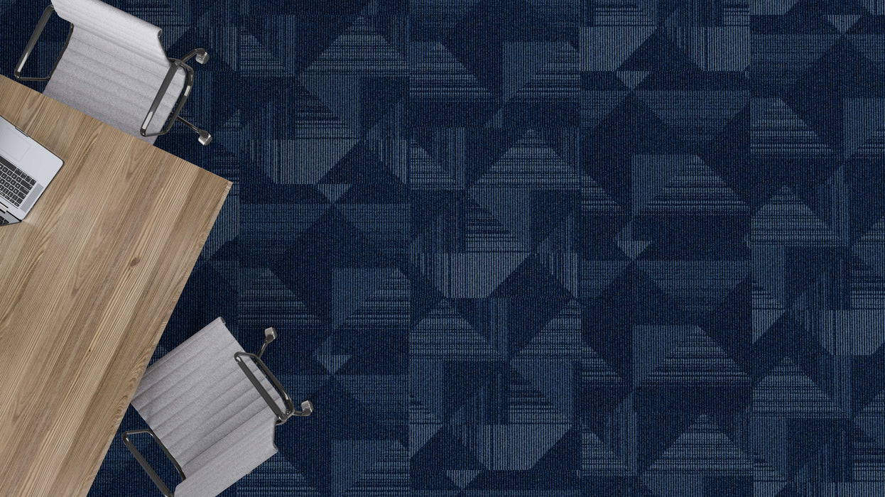 Mohawk - Art Exposure - Enlivened BT455 - 24 in. x 24 in. - Commercial Carpet Tile - 569 Cadet Installed