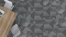 Mohawk - Art Exposure - Enlivened BT455 - 24 in. x 24 in. - Commercial Carpet Tile - 959 Slate Installed