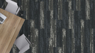 Mohawk Group - Art Style - Metallic Path - 12 in. x 36 in. - Commercial Carpet Tile - Slate Burst Installed