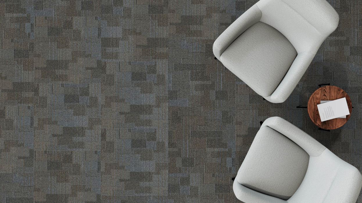 Mohawk Group - Taking Steps - Motivated Movement - Commercial Carpet Tile - Frizzle Installed