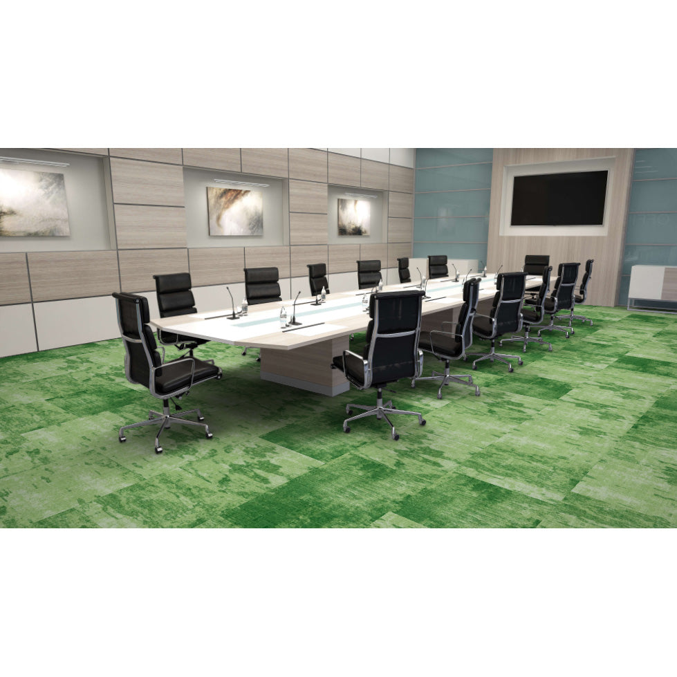 Mohawk - Chromatic Cadence - 24 in. x 24 in. - Commercial Carpet Tile - Being Green Room Scene