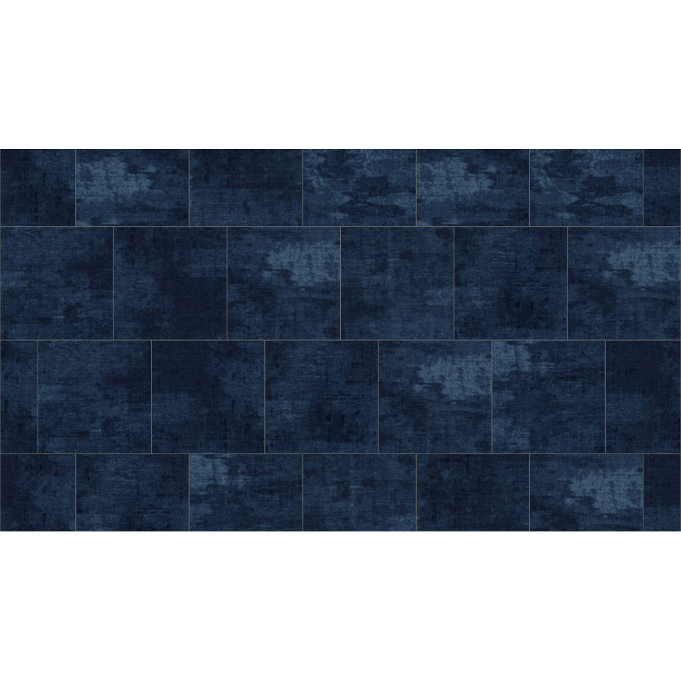 Mohawk - Chromatic Cadence - 24 in. x 24 in. - Commercial Carpet Tile - Kind Of Blue Installed