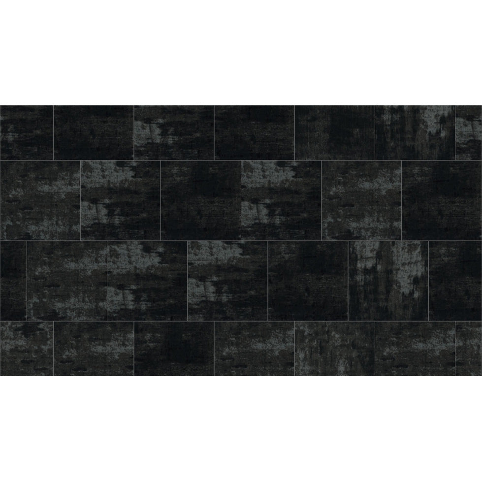 Mohawk - Chromatic Cadence - 24 in. x 24 in. - Commercial Carpet Tile - Round Midnight Installed