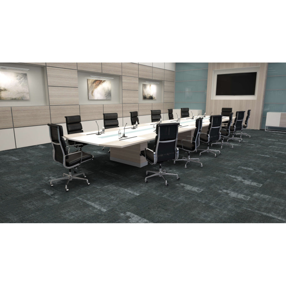 Mohawk - Chromatic Cadence - 24 in. x 24 in. - Commercial Carpet Tile - Stone Crazy Room Scene