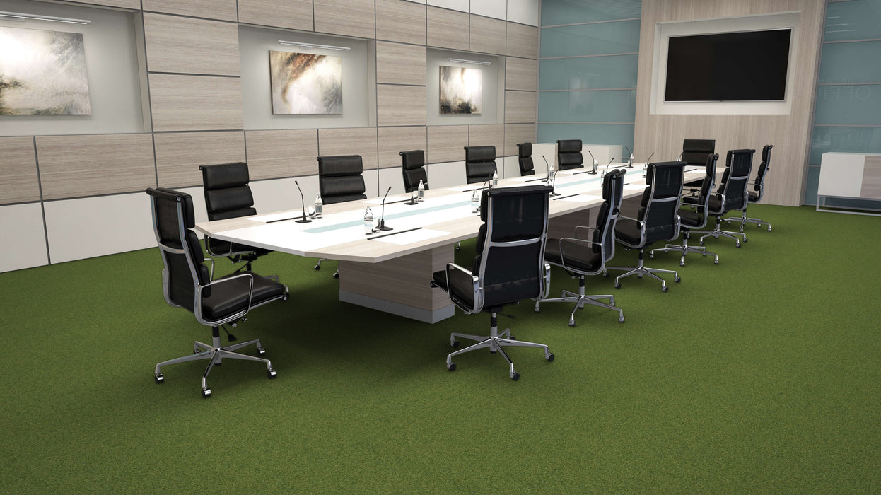 Mohawk - Creative Spark - 24 in. x 24 in. - Commercial Carpet Tile - Graceful Green Installed