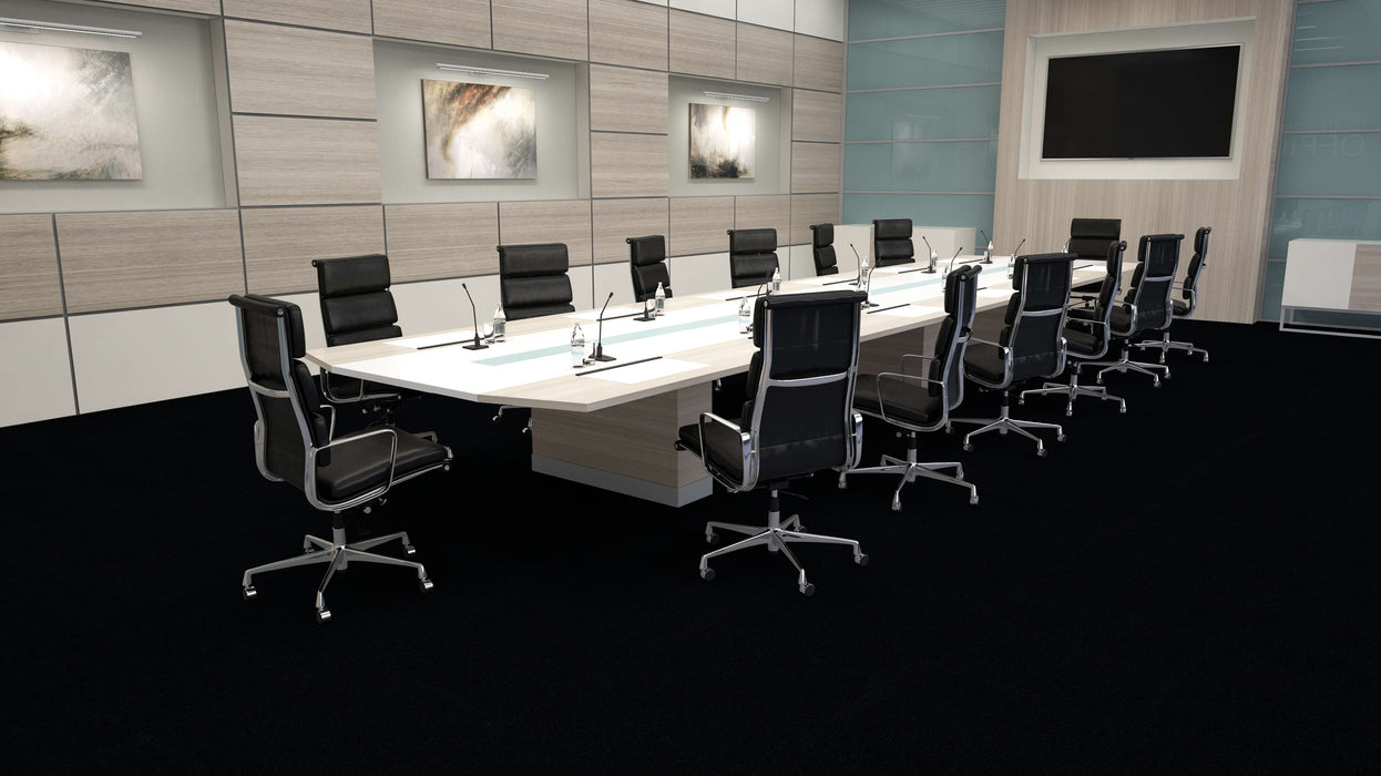 Mohawk - Creative Spark - 24 in. x 24 in. - Commercial Carpet Tile - Mesmerizing Midnight INstalled