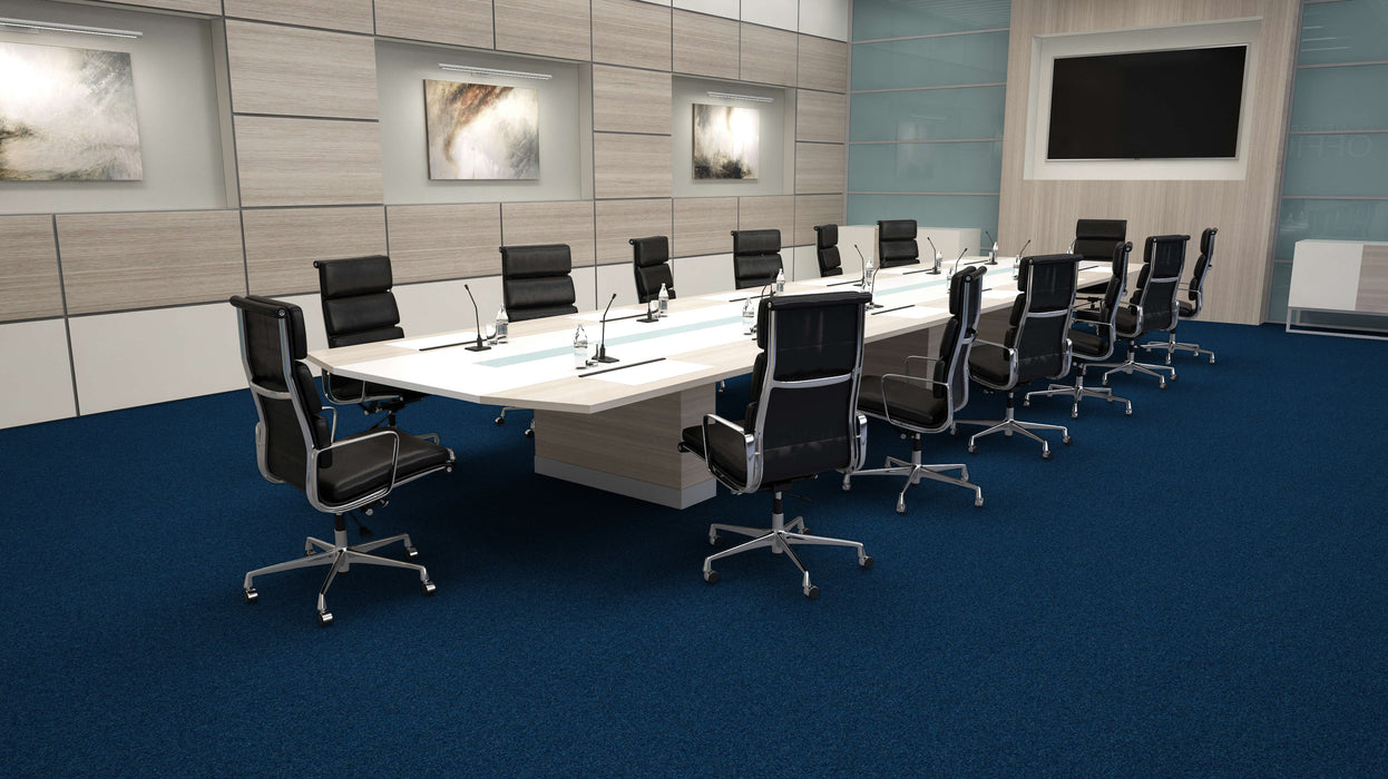 Mohawk - Creative Spark - 24 in. x 24 in. - Commercial Carpet Tile - Moody Blue Installed