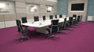 Mohawk - Creative Spark - 24 in. x 24 in. - Commercial Carpet Tile - Reflective Raspberry Installed