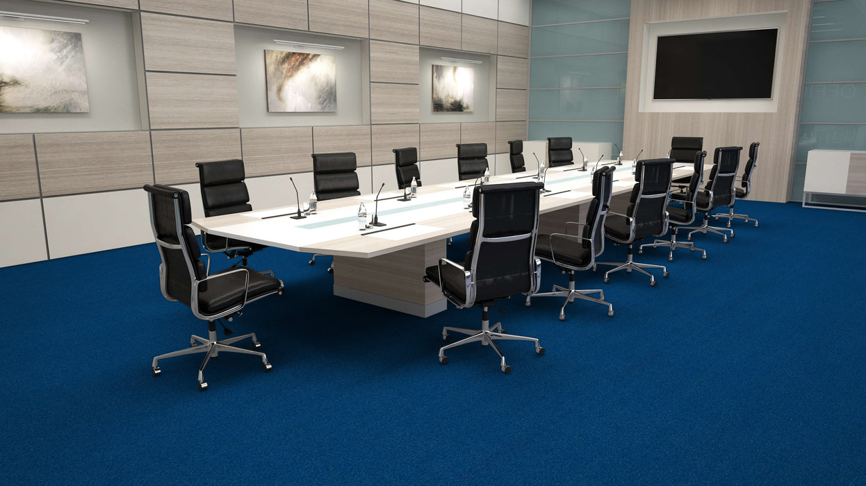 Mohawk - Creative Spark - 24 in. x 24 in. - Commercial Carpet Tile - Serendipity Sapphire Installed