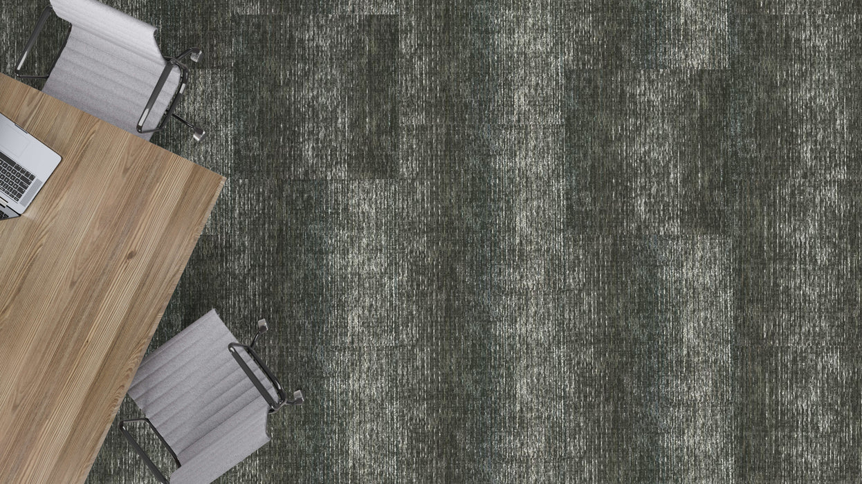 Mohawk - Crossing Current - Filtering Form - 24 in. x 24 in. - Commercial Carpet Tile - Dakota Installed
