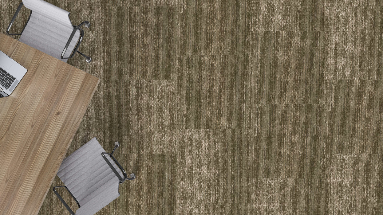 Mohawk - Crossing Current - Filtering Form - 24 in. x 24 in. - Commercial Carpet Tile - Platte Installed