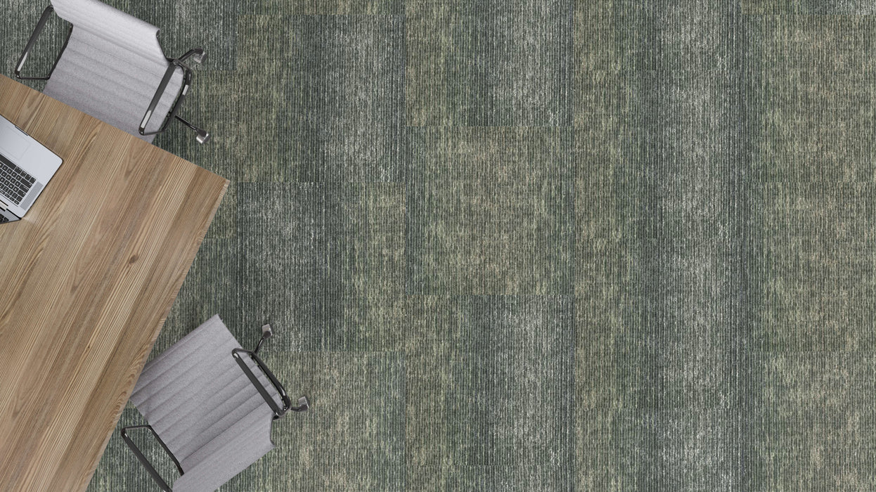 Mohawk - Crossing Current - Filtering Form - 24 in. x 24 in. - Commercial Carpet Tile - Seneca Installed