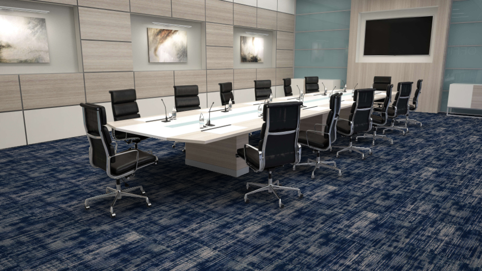 Mohawk - Crossing Current - Refined Pass - 24 in. x 24 in. - Commercial Carpet Tile - Jennings Installed