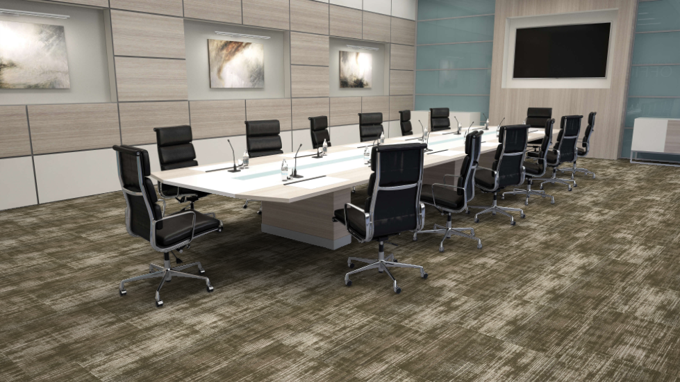 Mohawk - Crossing Current - Refined Pass - 24 in. x 24 in. - Commercial Carpet Tile - Platte Installed