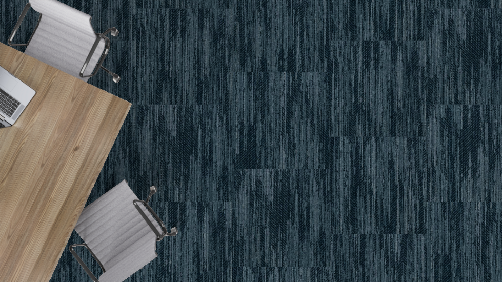 Mohawk - Denim Culture - Made to Last - 24 in. x 24 in. - Commercial Carpet Tile - Indigo Wash Installed