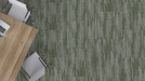 Mohawk - Denim Culture - Made to Last - 24 in. x 24 in. - Commercial Carpet Tile - Sage Wash Installe