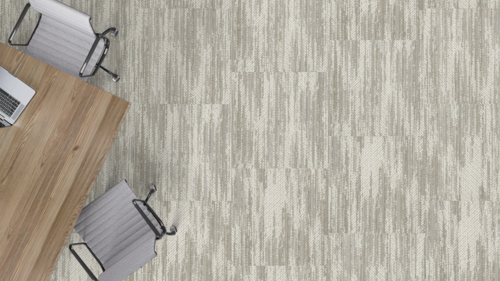 Mohawk - Denim Culture - Made to Last - 24 in. x 24 in. - Commercial Carpet Tile - Stone Wash Installed