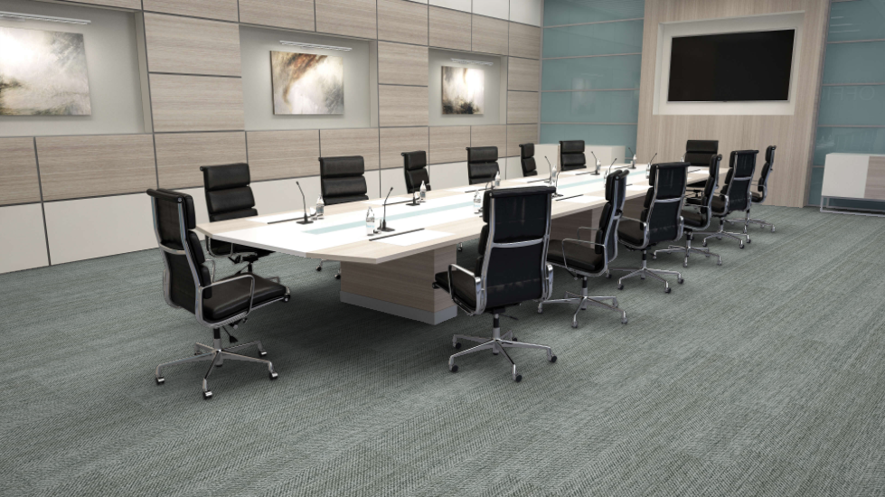 Mohawk - Denim Culture - Smart Casual - 24 in. x 24 in. - Commercial Carpet Tile - Grey Wash Installed