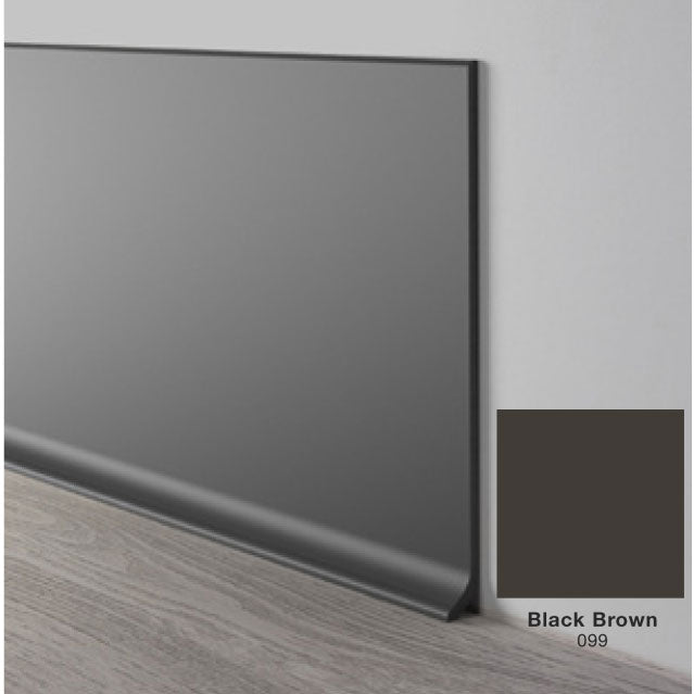 Mohawk - Elemental Edges - 4.5 in. Crisp Edge Rubber Coved Wall Base - Black Brown