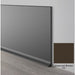 Mohawk - Elemental Edges - 6 in. Crisp Edge Rubber Coved Wall Base Rolls - Charcoal Brown