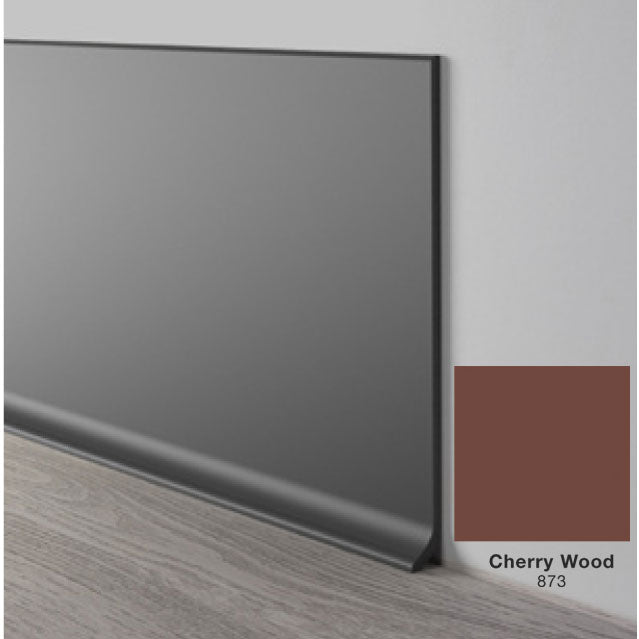 Mohawk - Elemental Edges - 6 in. Crisp Edge Rubber Coved Wall Base Rolls - Cherry Wood