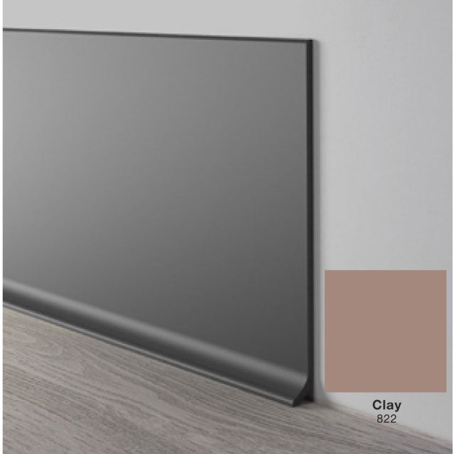 Mohawk - Elemental Edges - 4.5 in. Crisp Edge Rubber Coved Wall Base - Clay