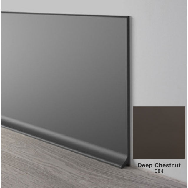 Mohawk - Elemental Edges - 4.5 in. Crisp Edge Rubber Coved Wall Base - Deep Chestnut