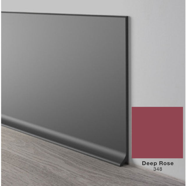 Mohawk - Elemental Edges - 4.5 in. Crisp Edge Rubber Coved Wall Base - Deep Rose