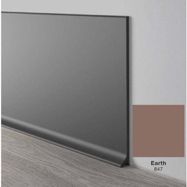 Mohawk - Elemental Edges - 6 in. Crisp Edge Rubber Coved Wall Base Rolls - Earth