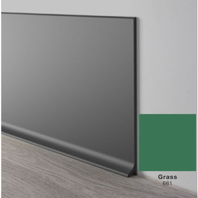 Mohawk - Elemental Edges - 4.5 in. Crisp Edge Rubber Coved Wall Base - Grass