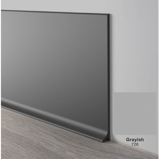Mohawk - Elemental Edges - 4.5 in. Crisp Edge Rubber Coved Wall Base - Grayish