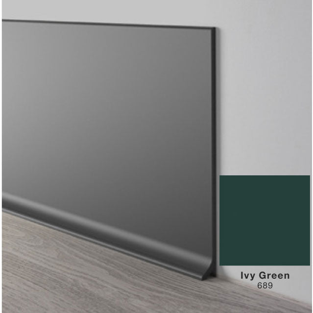 Mohawk - Elemental Edges - 6 in. Crisp Edge Rubber Coved Wall Base Rolls - Ivy Green