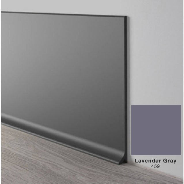 Mohawk - Elemental Edges - 6 in. Crisp Edge Rubber Coved Wall Base Rolls - Lavender Grey
