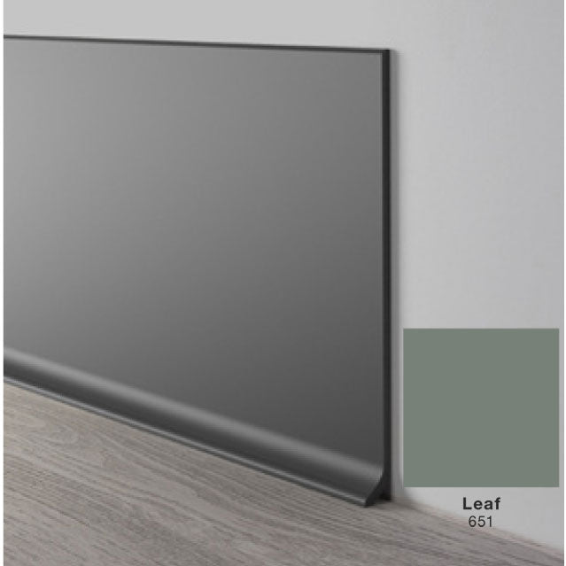 Mohawk - Elemental Edges - 6 in. Crisp Edge Rubber Coved Wall Base Rolls - Leaf