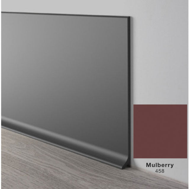 Mohawk - Elemental Edges - 6 in. Crisp Edge Rubber Coved Wall Base Rolls - Mulberry