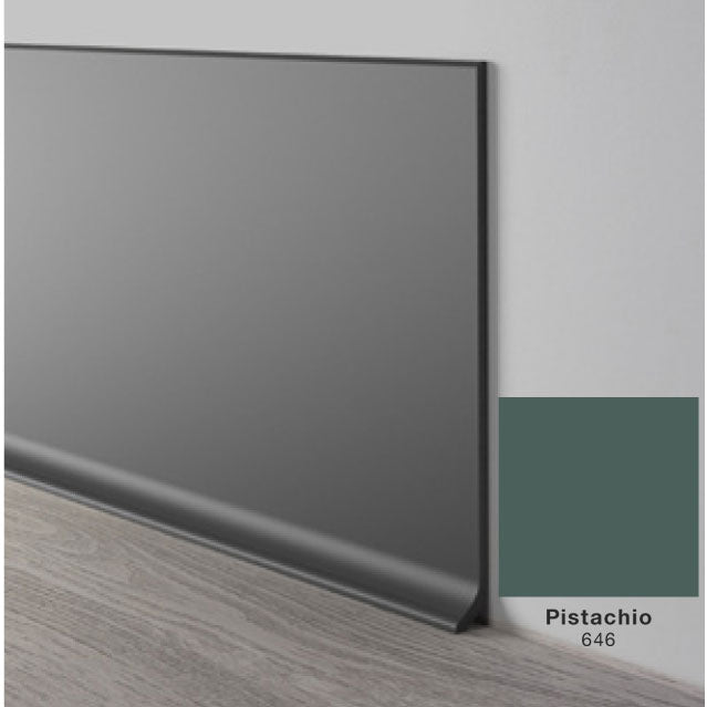 Mohawk - Elemental Edges - 6 in. Crisp Edge Rubber Coved Wall Base Rolls - Pistachio