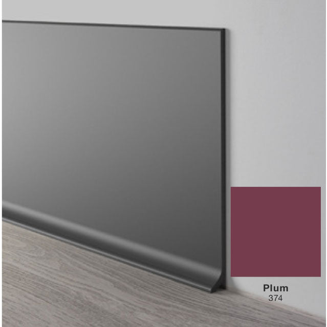 Mohawk - Elemental Edges - 6 in. Crisp Edge Rubber Coved Wall Base Rolls - Plum