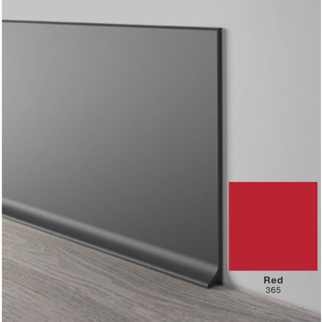Mohawk - Elemental Edges - 6 in. Crisp Edge Rubber Coved Wall Base Rolls - Red