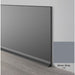 Mohawk - Elemental Edges - 6 in. Crisp Edge Rubber Coved Wall Base Rolls - Silver Gray