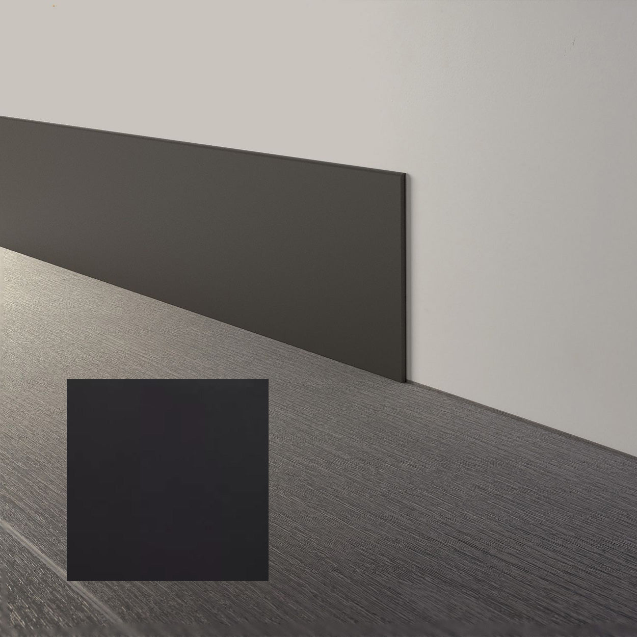 Mohawk - Elemental Edges - 4 in. x 120 ft. Straight Vinyl Wall Base Rolls - Night Skies