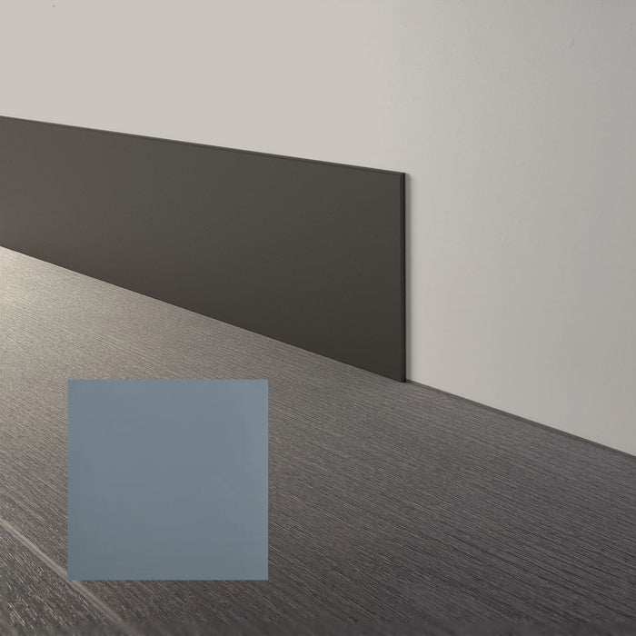 Mohawk - Elemental Edges - 4 in. x 48 in. Straight Rubber Wall Base - Gunmetal