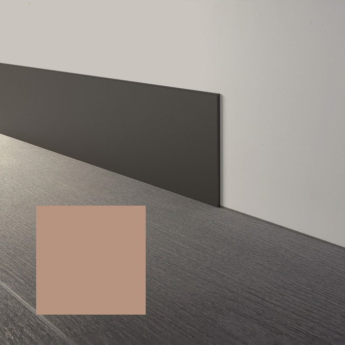 Mohawk - Elemental Edges - 6 in. x 48 in. Straight Rubber Wall Base - Toast
