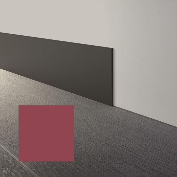 Mohawk - Elemental Edges - 6 in. x 48 in. Straight Rubber Wall Base - Deep Rose