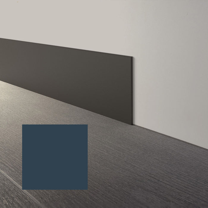 Mohawk - Elemental Edges - 4 in. x 120 ft. Straight Rubber Wall Base - Storm Blue