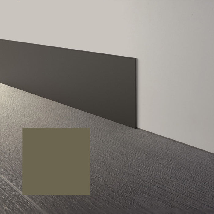 Mohawk - Elemental Edges - 4 in. x 120 ft. Straight Rubber Wall Base - Army Green